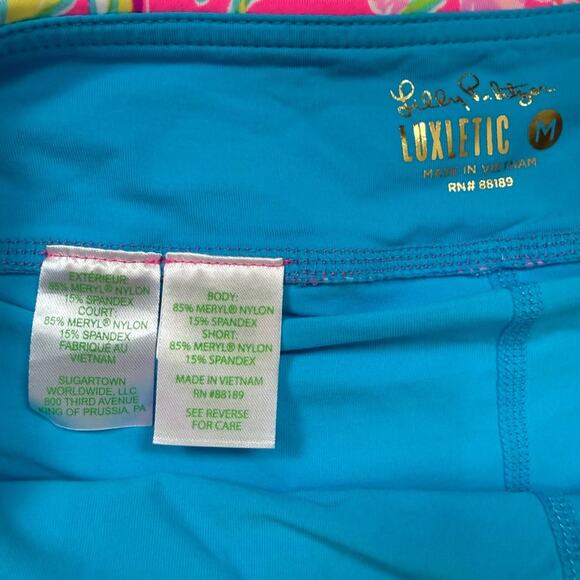 Lilly Pulitzer Luxletic Corrine Skort in Shell Me Something Good - Picture 6 of 10